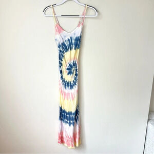 Nation LTD Tie Dye Midi Maxi Sleeveless Dress